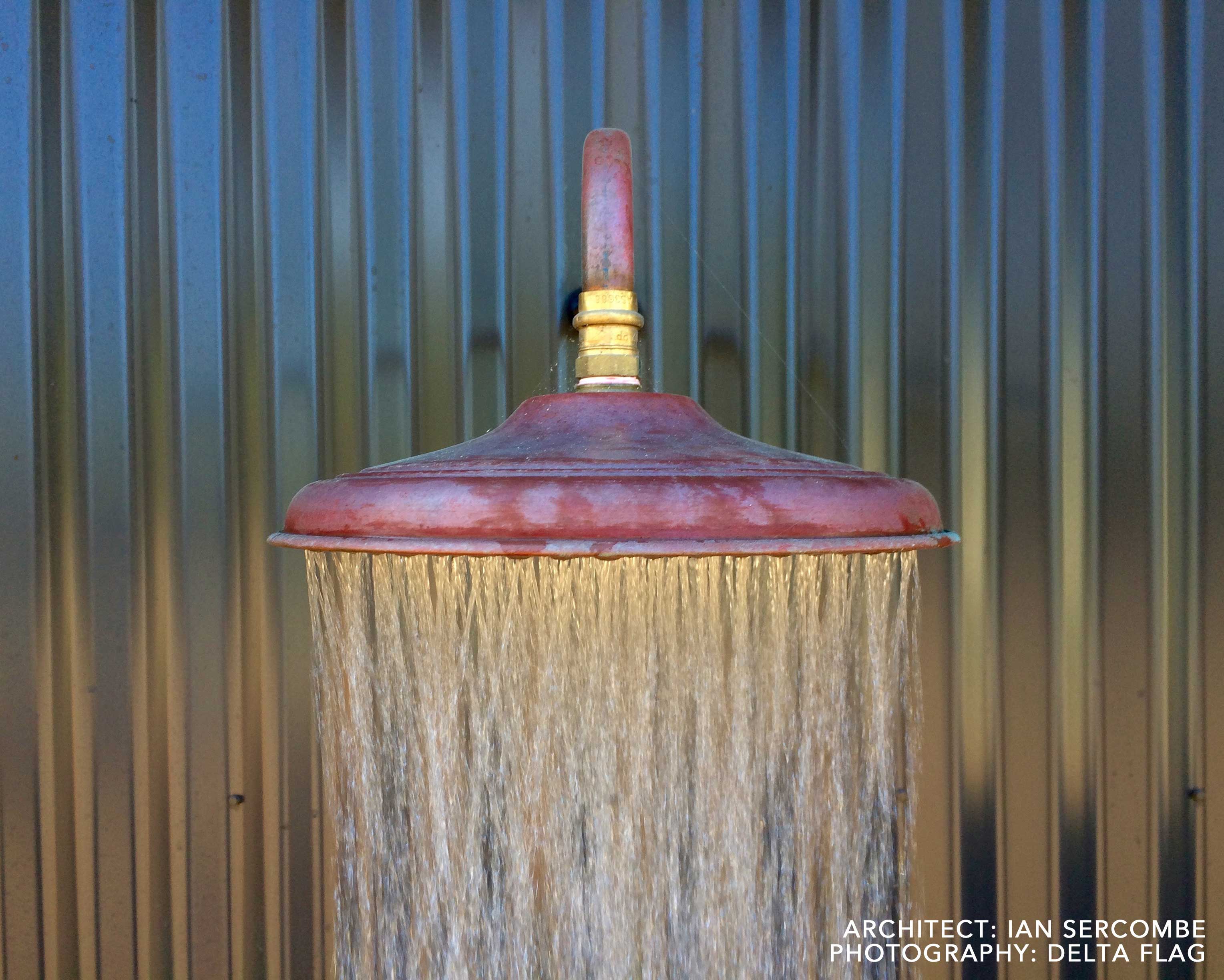 Outdoor shower installation